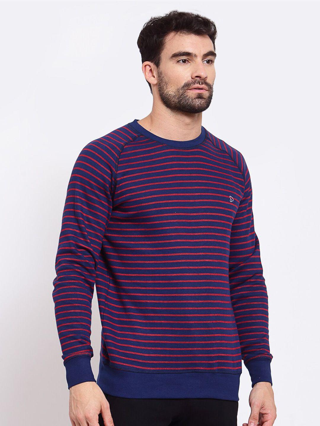 sporto striped cotton pullover sweatshirt