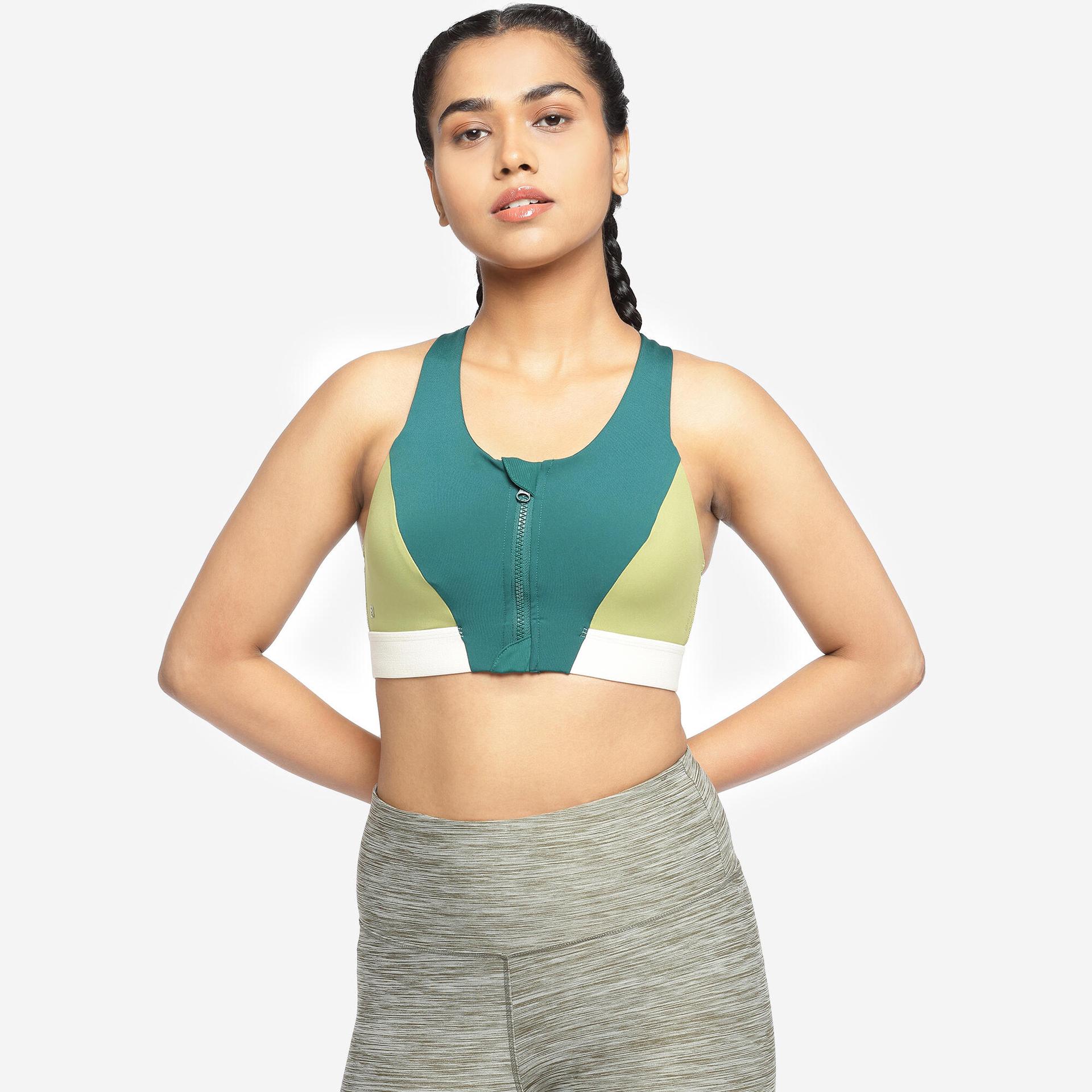 sports bra medium support - green