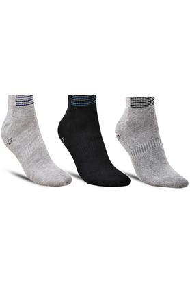 sports ankle length cotton socks for men's - pack of 3 - multi