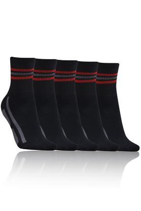 sports ankle length cotton socks for men's - pack of 5 - multi