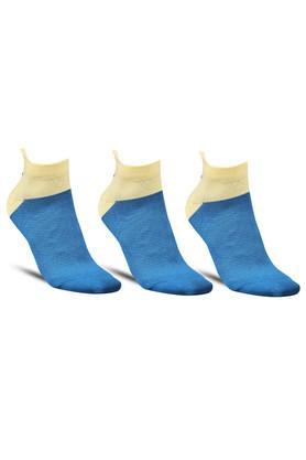 sports ankle length nylon socks for men's - pack of 3 - multi