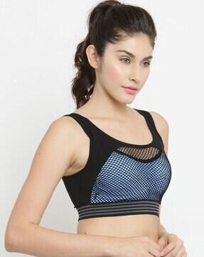 sports bra with mesh panel