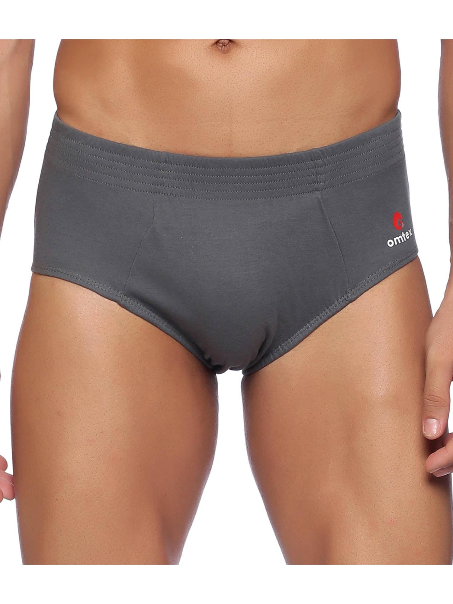 sports cricket special cotton brief for mens grey