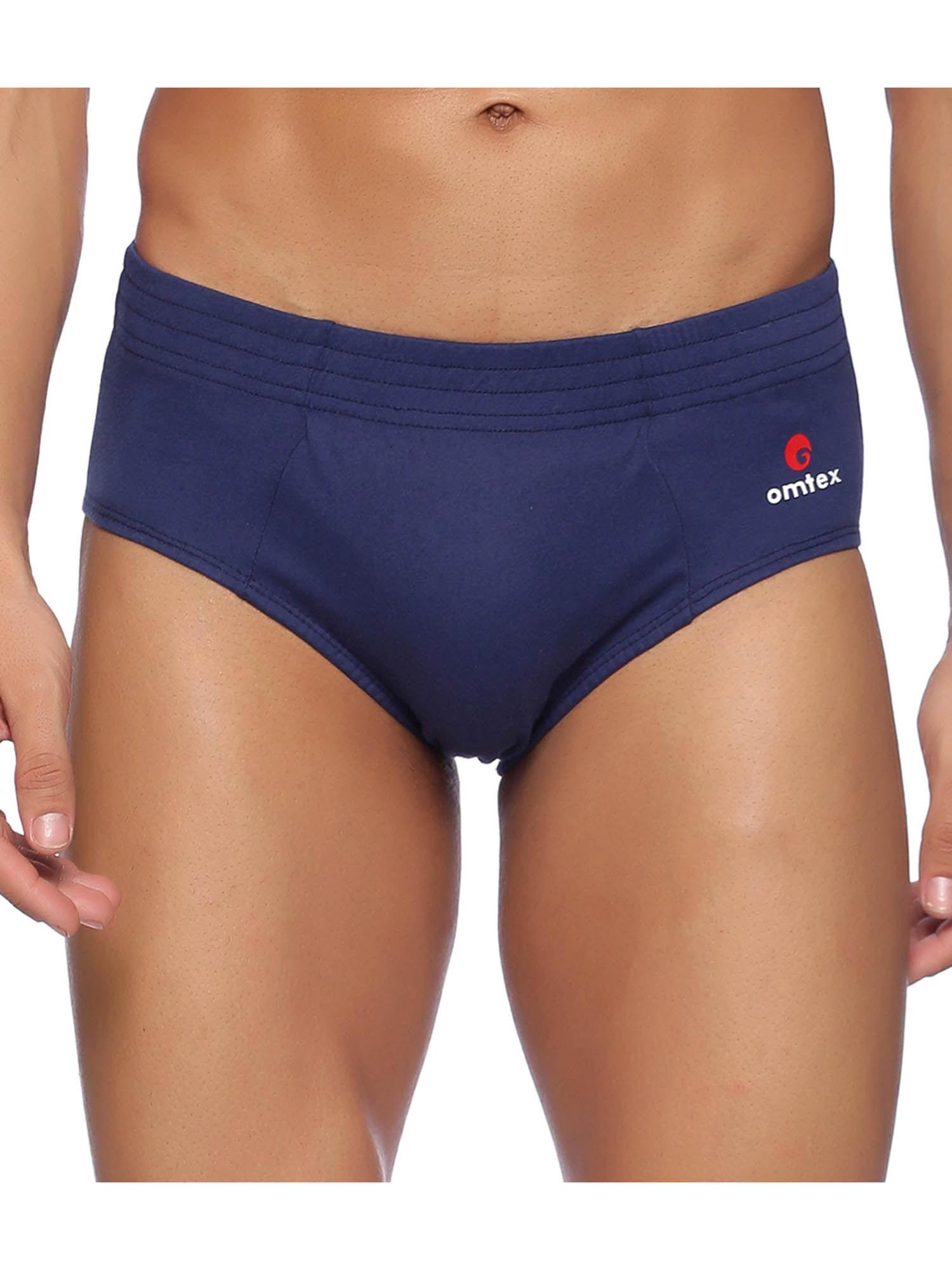 sports cricket special cotton brief for mens navy blue