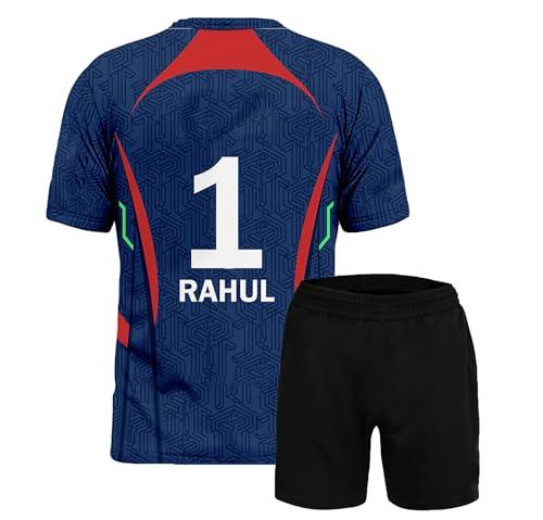 sports india ipl cricket team t shirt jersey for (kid's, girl's & womens) l709 8048_9003 lucknow lu rahul 1 (32, lu_ra_ip24)