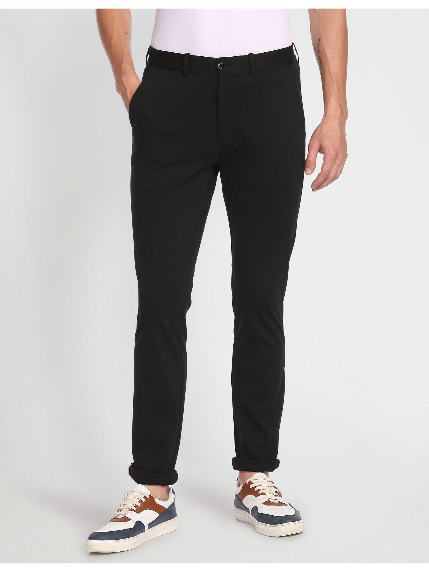 sports jackson skinny fit solid trousers
