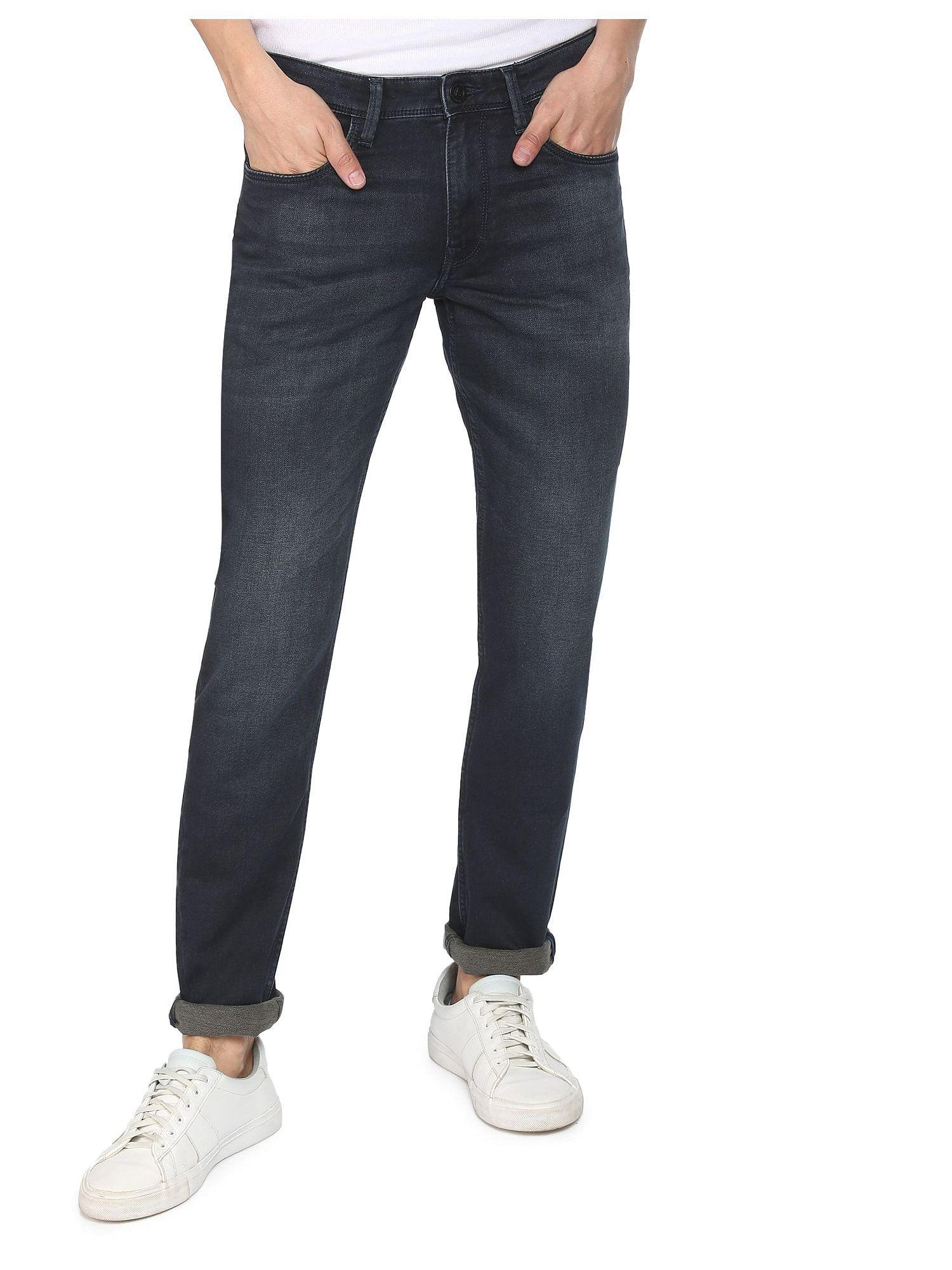 sports men blue jameson slim fit dark wash jeans