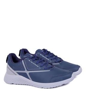sports shoes with synthetic upper