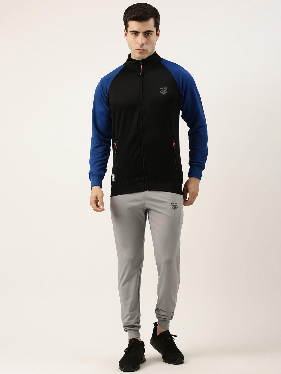 sports52 wear men colourblocked track jacket with joggers training tracksuit