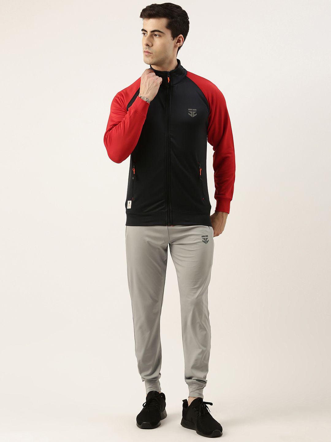 sports52 wear men colourblocked track jacket with joggers training tracksuit