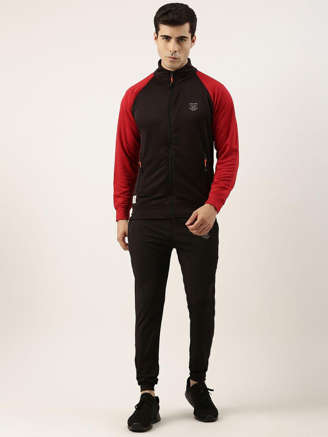 sports52 wear men colourblocked track jacket with joggers training tracksuit