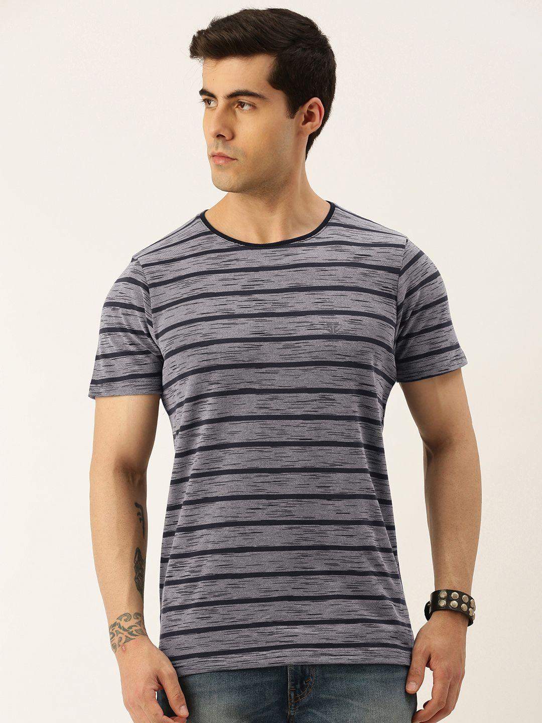 sports52 wear men round neck striped t-shirt