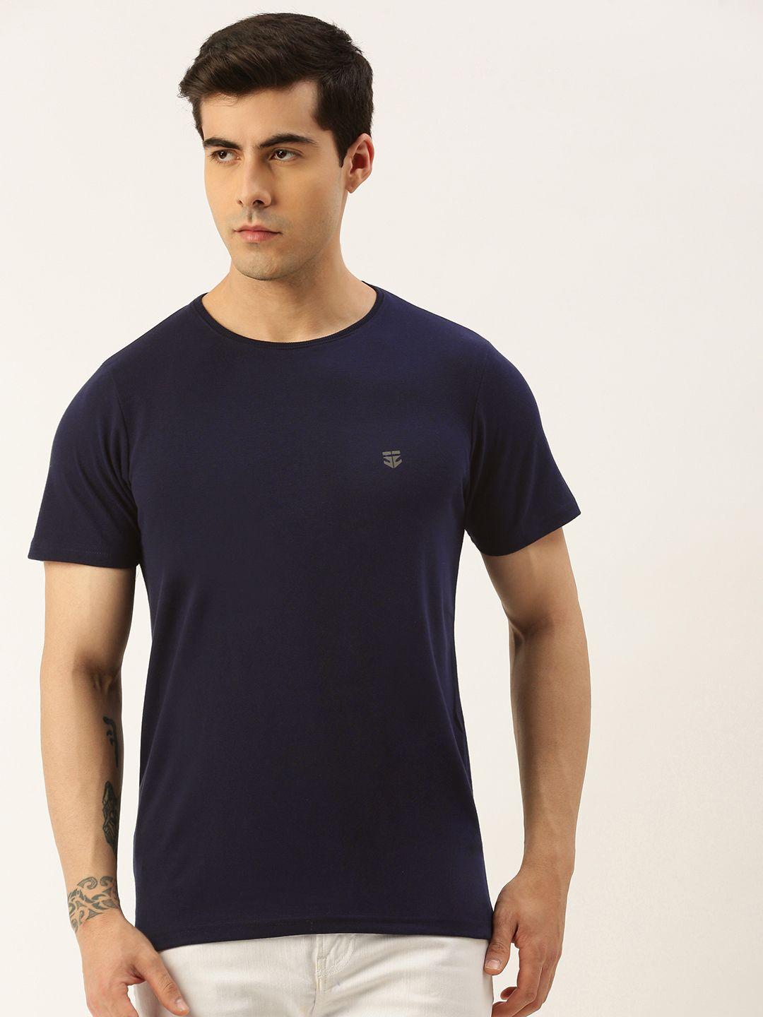 sports52 wear men solid round neck t-shirt