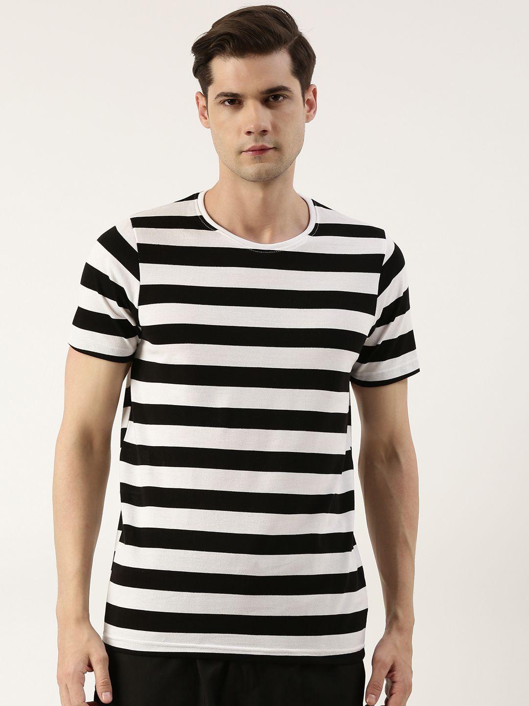 sports52 wear men striped round neck sports t-shirt