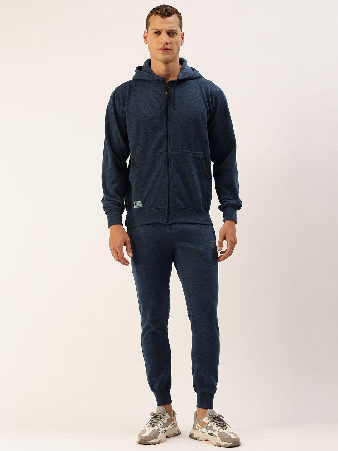 sports52 wear solid hooded jacket with joggers