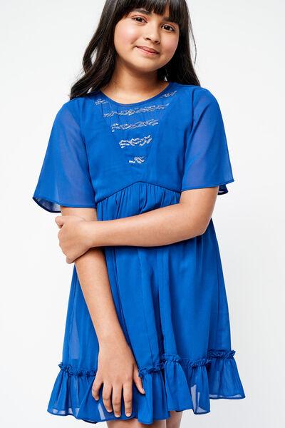sporty blue dress