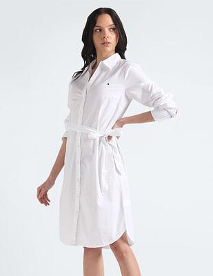 spread collar monica shirt dress