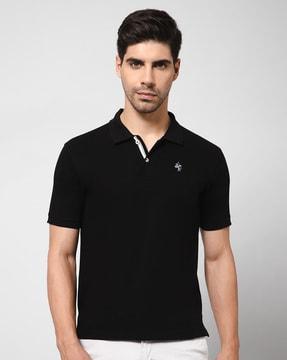spread-collar regular fit t-shirt