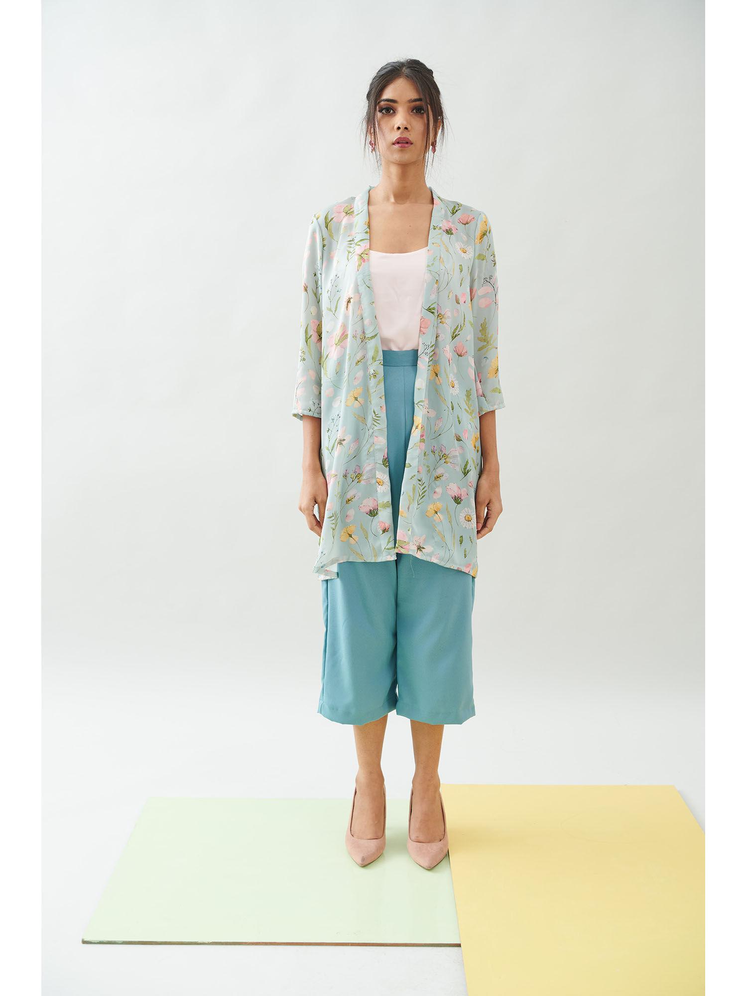 springfield floral cape jacket