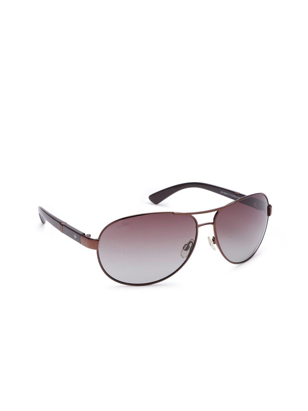 sprint men brown lens & brown aviator sunglasses with polarised lens 12057 pl tt c3 s