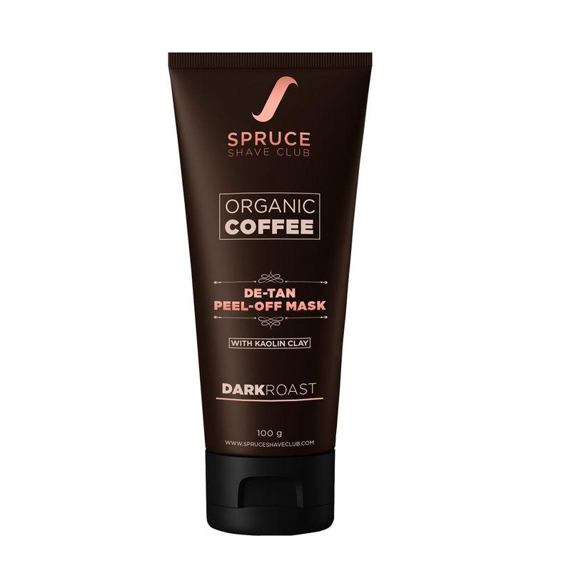 spruce shave club de tan coffee peel off face mask