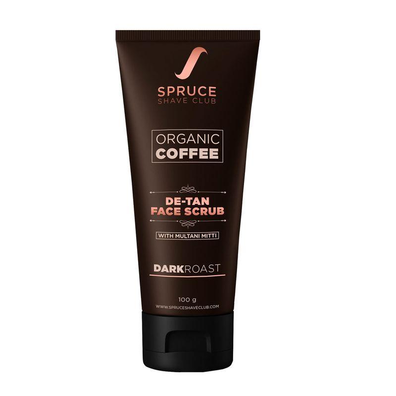 spruce shave club de tan coffee face scrub