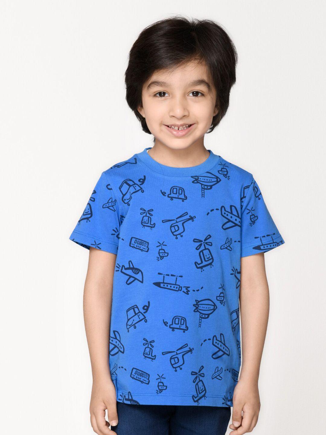 spunkies-boys-blue-printed-organic-cotton-t-shirt
