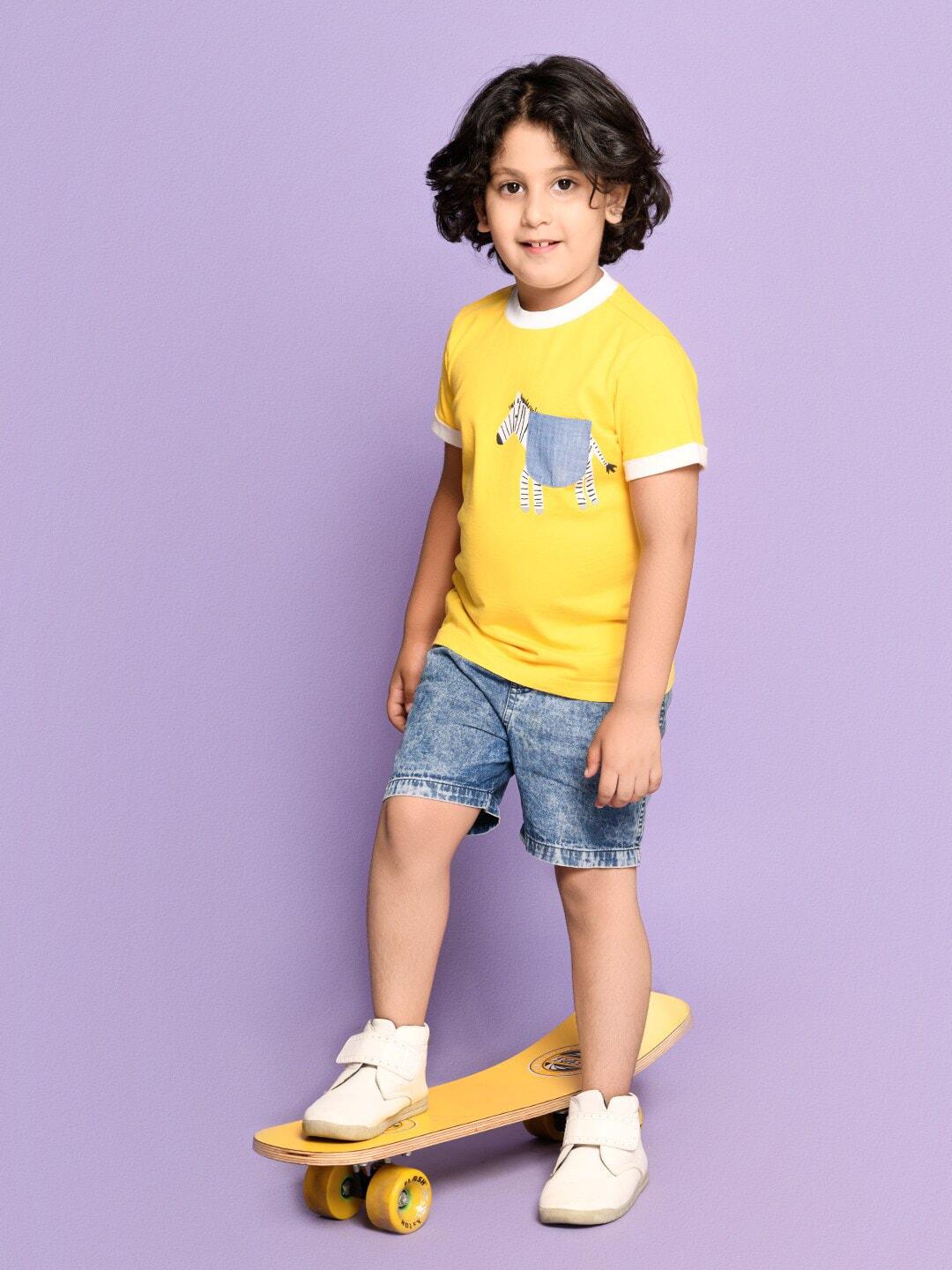 spunkies-boys-yellow-printed-organic-cotton-t-shirt