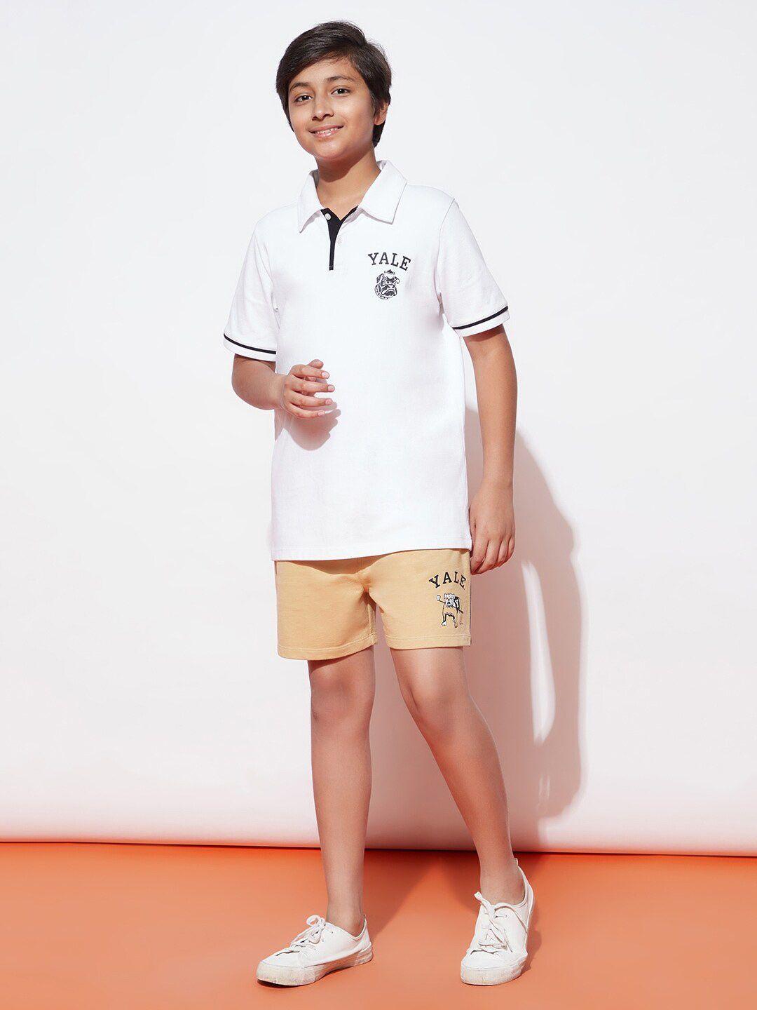 spunkies boys graphic printed t-shirt with shorts