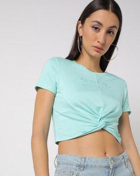 spyk women tshirts, sky blue, s