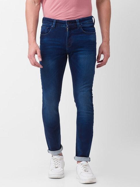 spykar-blue-cotton-super-skinny-fit-jeans