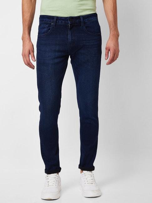 spykar blue super slim fit jeans