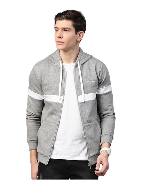 spykar grey hooded sweatshirt