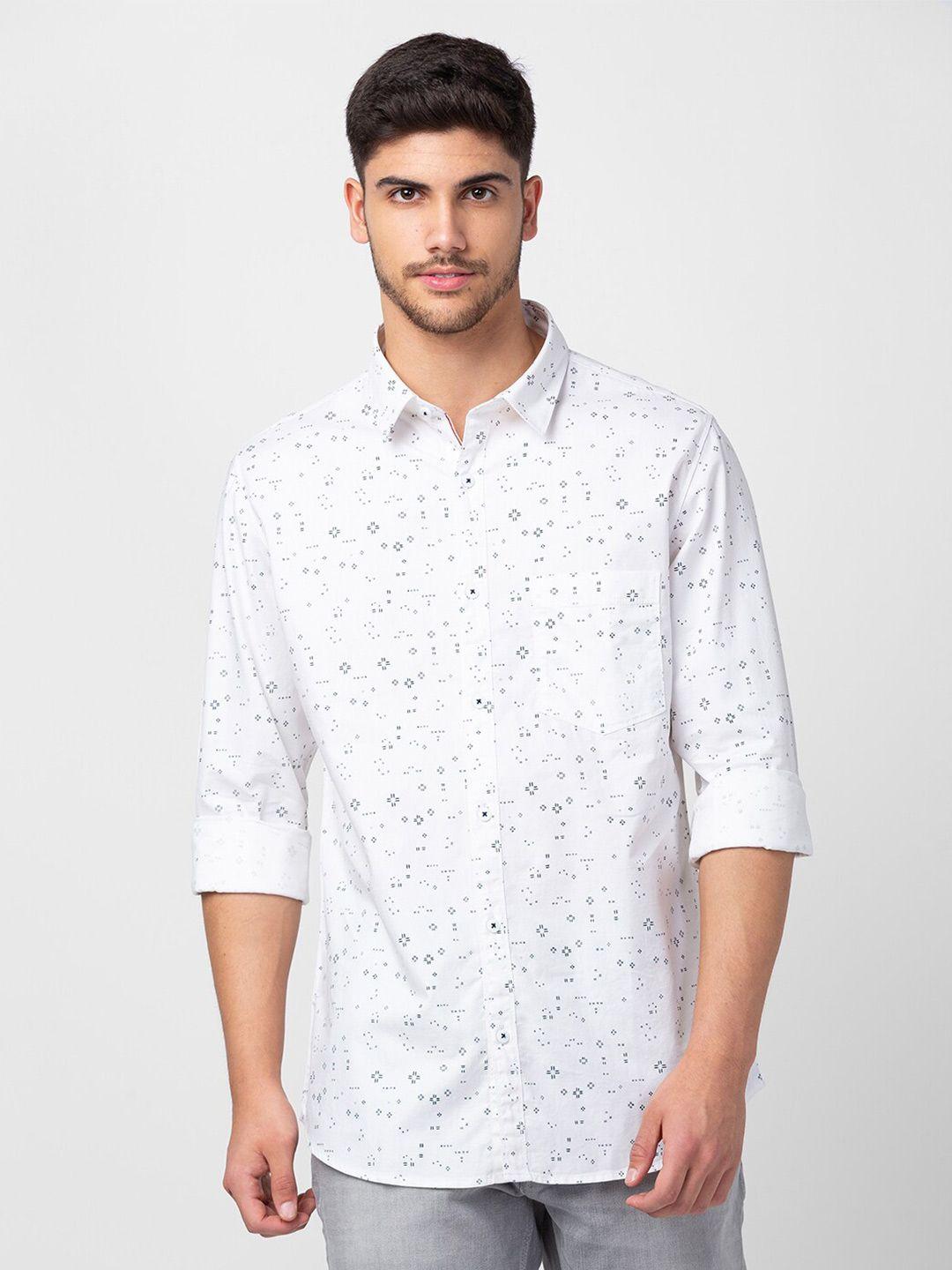 spykar men printed casual shirt