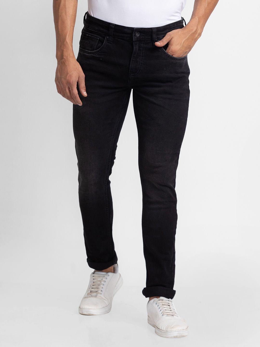 spykar men skinny fit low-rise stretchable jeans