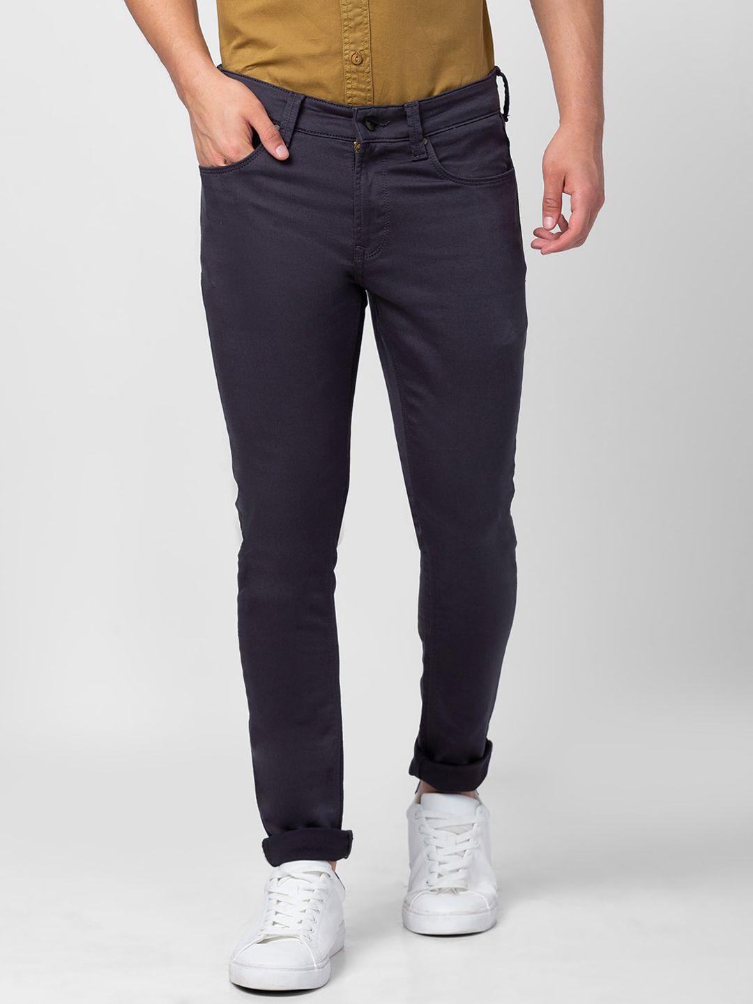 spykar men slim fit low-rise cotton jeans