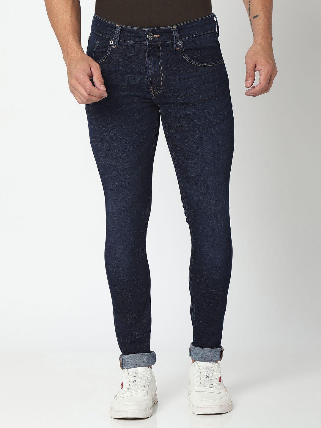 spykar men super skinny fit low-rise  jeans