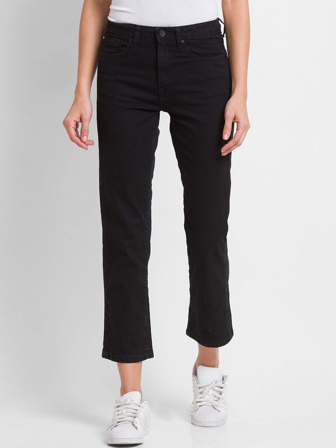spykar women cotton slim fit stretchable jeans