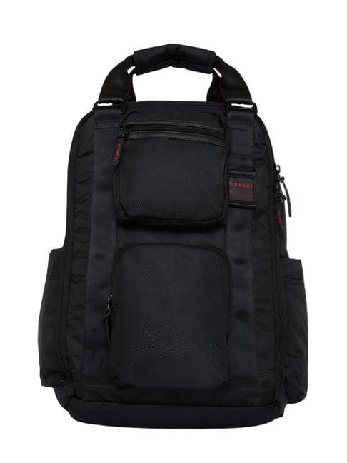 spykar 20.8 ltrs black  medium backpack