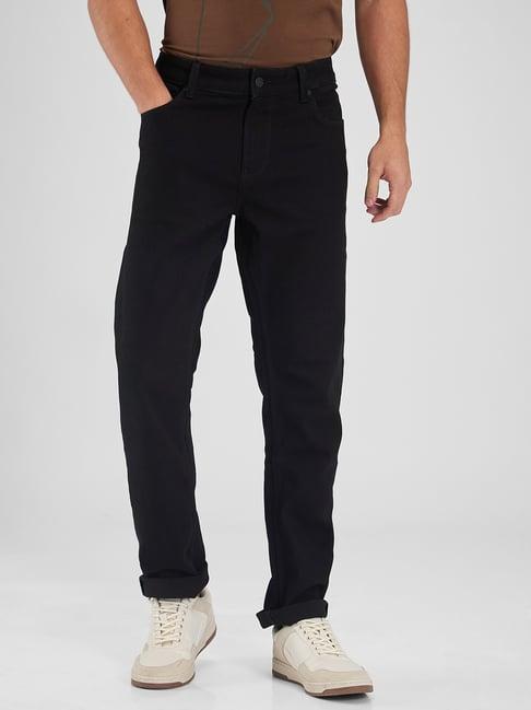 spykar black comfort fit jeans