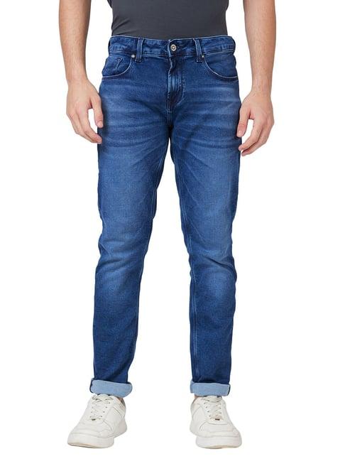 spykar blue slim fit low rise jeans