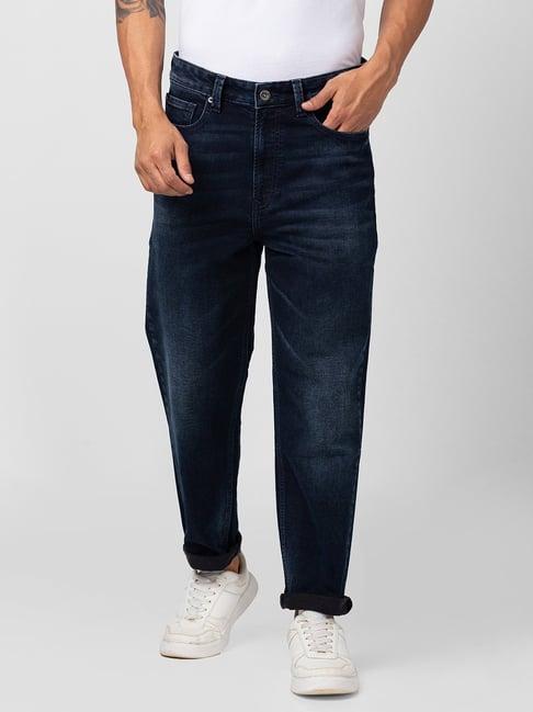 spykar dark blue  loose fit jeans