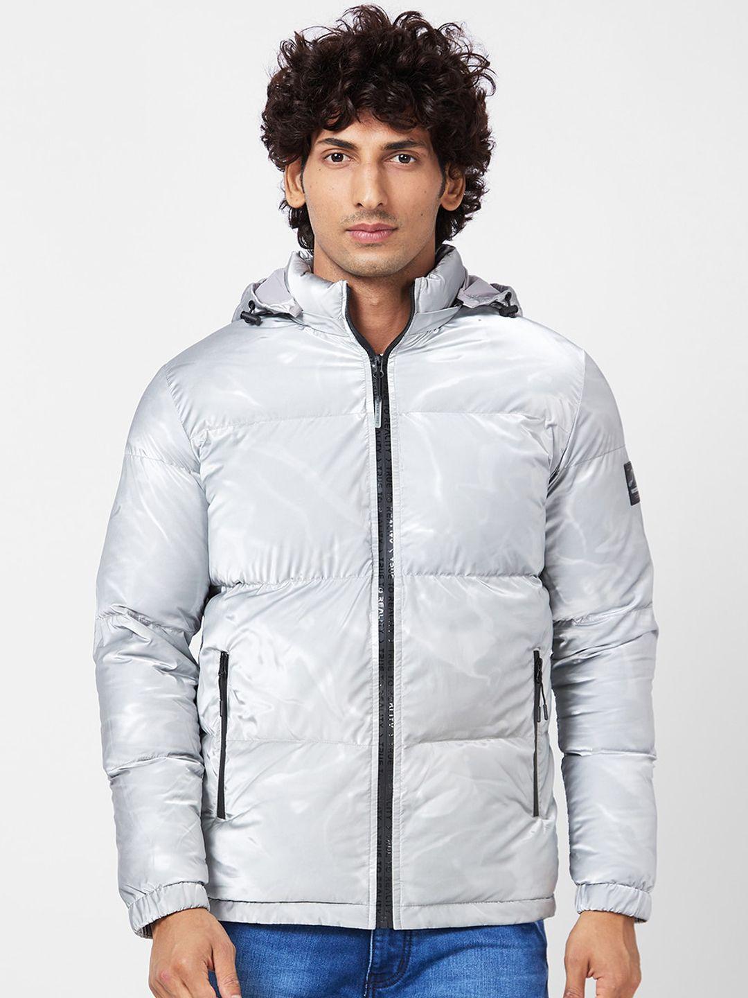 spykar hooded padded jacket