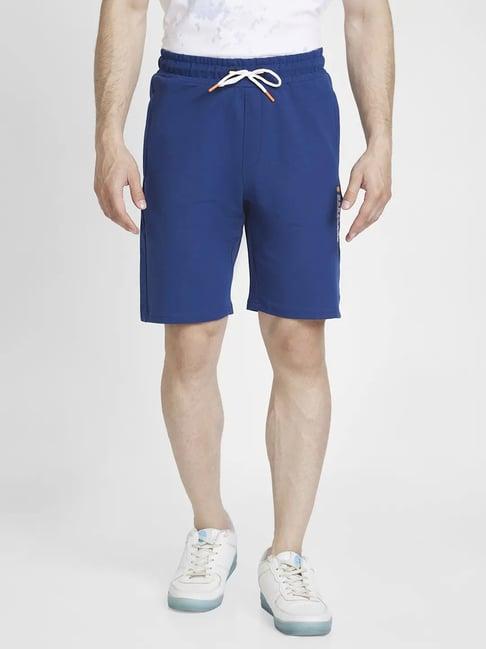 spykar indigo  regular fit shorts