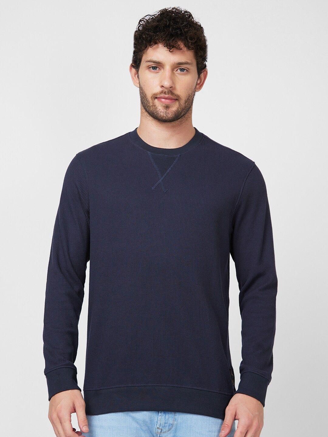 spykar long sleeve slim fit t-shirt