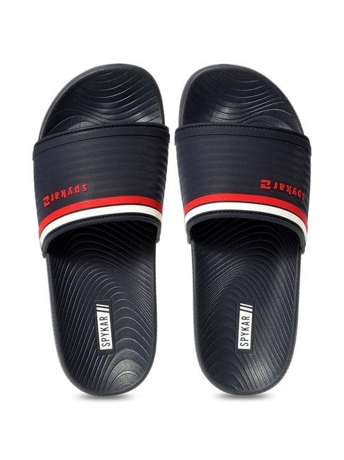 spykar men's navy slides