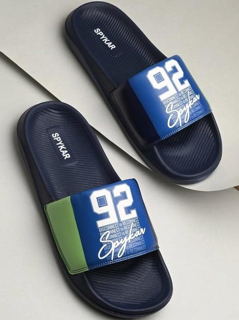 spykar men's peterson royal blue slides