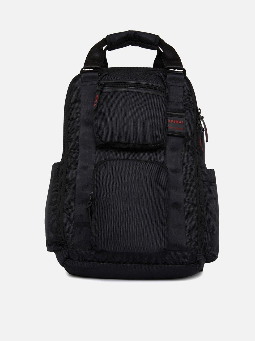 spykar men black backpack