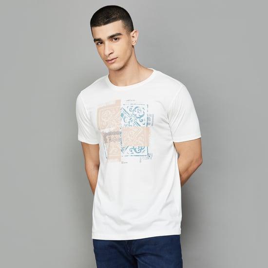 spykar men graphic print t-shirt