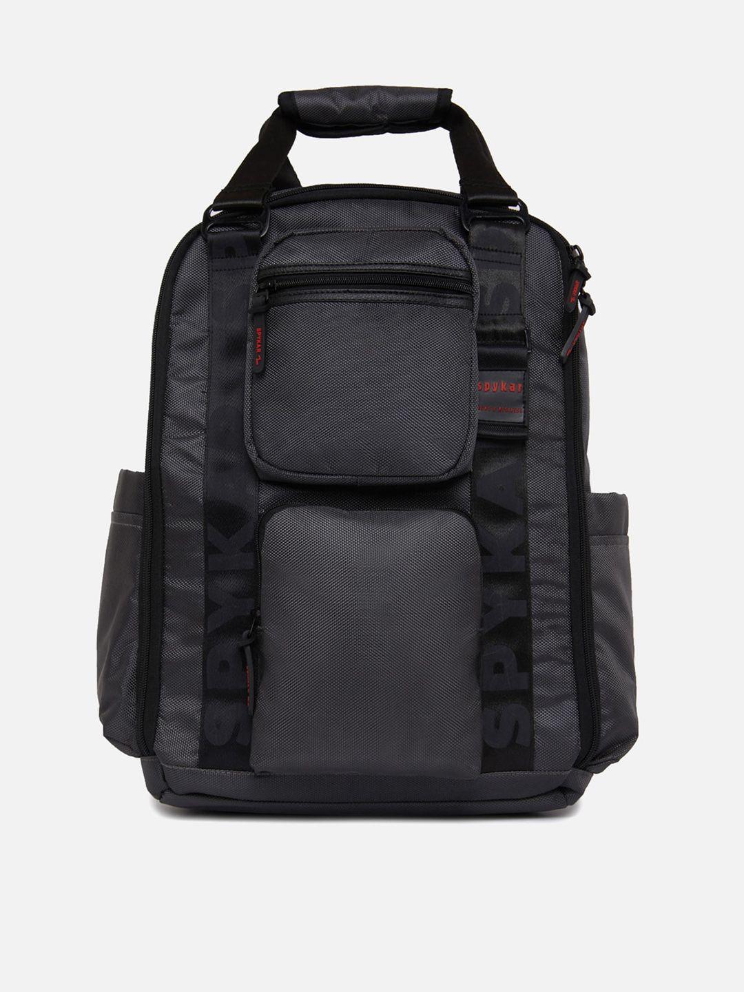 spykar men grey backpack